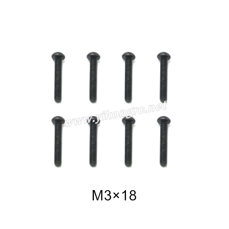 YIKONG YK4072/V3 Parts button head screw M3x18 71130